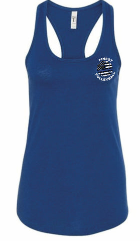 NYPD Finest Volleyball Team Womens Racerback Tanks
