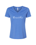 WFL Breathe, Live, Let Go WOMEN'S V-Neck T-Shirt