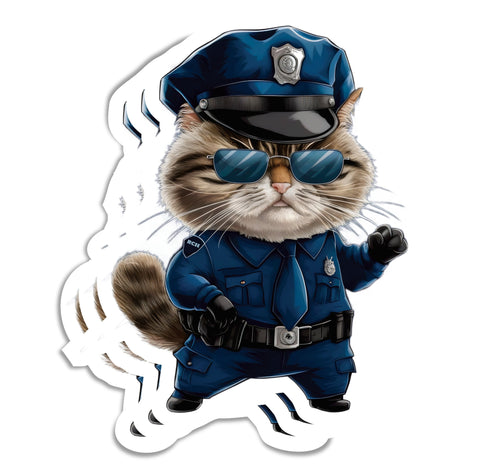 RCH Police Cat Sticker