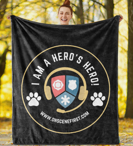 On Scene First Logo Hero’s Hero Plush Throw Blanket 1