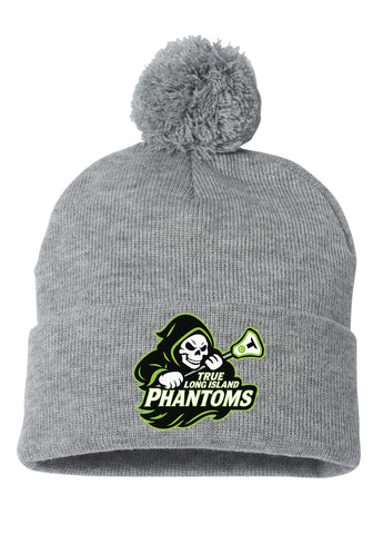 LI Phantoms DTF Pom-Pom Cuffed Beanie
