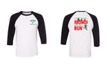 NYPD Running Club Oh What Fun Running Three Quarter Sleeve Baseball Tee
