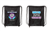 Take Back The Night Drawstring bag