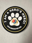 On Scene First Big Paw Velcro PVC Patches