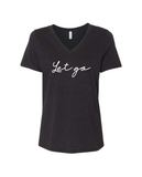 WFL Breathe, Live, Let Go WOMEN'S V-Neck T-Shirt