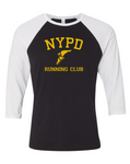 NYPD Running Club Three-Quarter Sleeve Baseball Tee