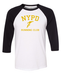 NYPD Running Club Three-Quarter Sleeve Baseball Tee