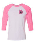 NYPD Spin Club Breast Cancer Awareness 3/4 Sleeve Baseball Tee