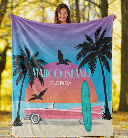 Marco Island Plush Throw Blanket - Design 1