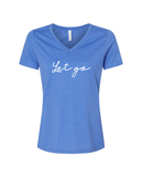 WFL Breathe, Live, Let Go WOMEN'S V-Neck T-Shirt