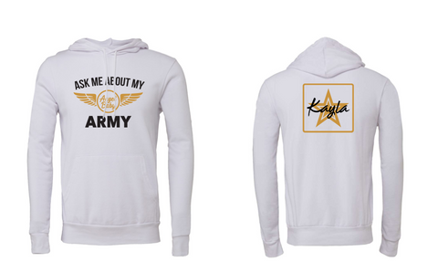 Angel Army Personalized Hoodie