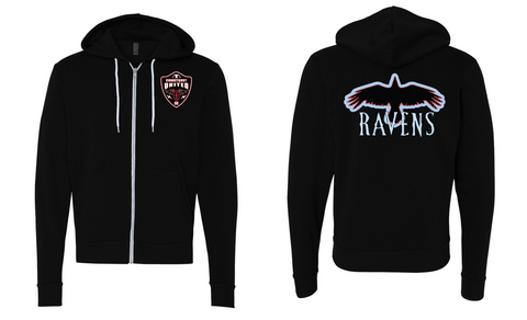 Connetquot United Ravens Youth Zip Hoodies