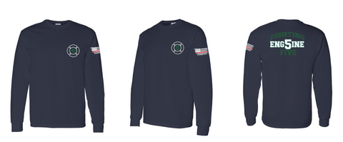 Wantagh FD 5 Maltese Cross Long Sleeve Tee