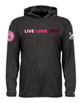 NYPD Spin Club Breast Cancer Awareness  Performance Hooded Long Sleeve