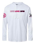 NYPD Spin Club Breast Cancer Awareness  Performance Hooded Long Sleeve