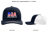SOA  Richardson Snapback DTF Hat (American Flag-White)