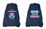 Take Back The Night Drawstring bag