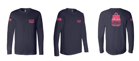 2025 NYPD Running Club Breast Cancer Awareness Long Sleeve Tee