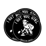 Backstop Sniper-I Got You, Girl Stickers