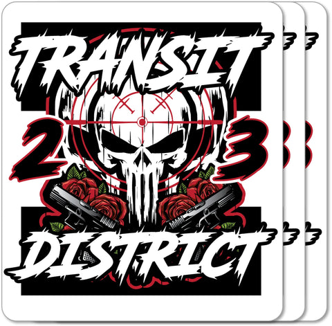 TD 23 Skulls Stickers