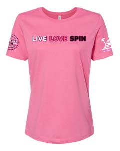 NYPD Spin Club Breast Cancer Awareness Women's Jersey T-Shirt