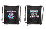 Take Back The Night Drawstring bag