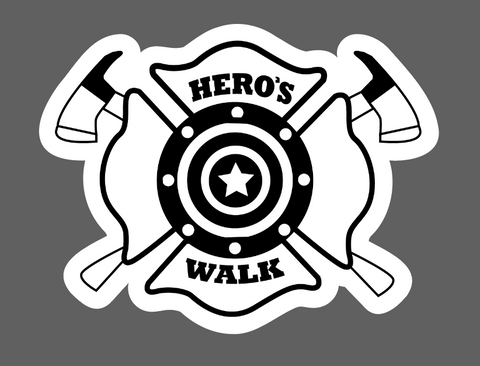On Scene First MS W&B Stickers
