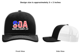 SOA  Richardson Snapback DTF Hat (American Flag-White)