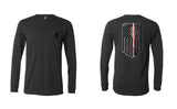 Squad Life Blackout Red/White Line Long Sleeve