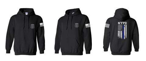 77 NYPD Thin Blue Line Hoodie