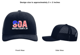 SOA  Richardson Snapback DTF Hat (American Flag-White)