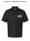 SOA Men's PERFORMACE Polo (American Flag-White)