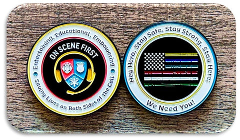On Scene First Challenge Coin