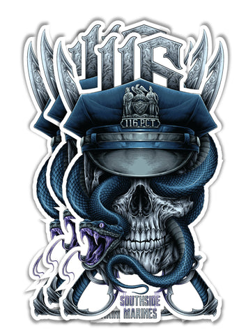 116 Queens Marines Stickers