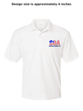 SOA Men's PERFORMACE Polo (American Flag-Blue)