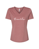 WFL Breathe, Live, Let Go WOMEN'S V-Neck T-Shirt