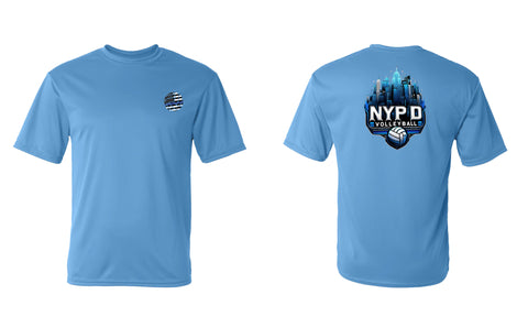 NYPD Finest Volleyball Team PERFORMANCE Skyline T-Shirt