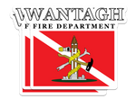 Wantagh FD Dive Flag Stickers