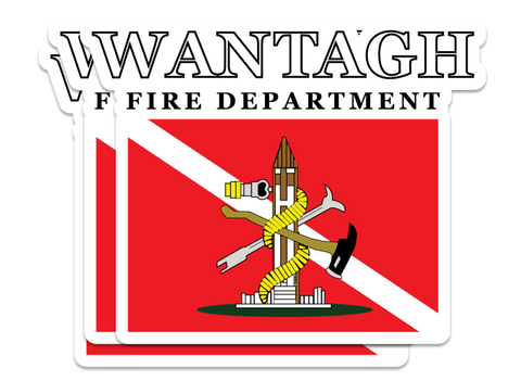 Wantagh FD Dive Flag Stickers
