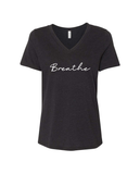 WFL Breathe, Live, Let Go WOMEN'S V-Neck T-Shirt