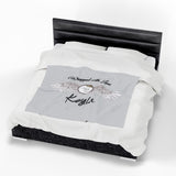 Angel Army Personalized Plush Blanket