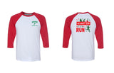 NYPD Running Club Oh What Fun Running Three Quarter Sleeve Baseball Tee