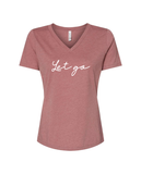 WFL Breathe, Live, Let Go WOMEN'S V-Neck T-Shirt
