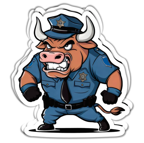 RCH Police Bull Sticker