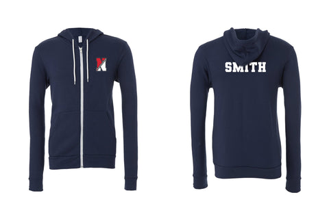 Personalized Newfield Cheer Design 1 Zip Up Hoodie
