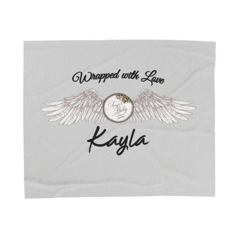 Angel Army Personalized Plush Blanket