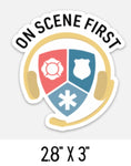 On Scene First Vinyl Stickers - Logo
