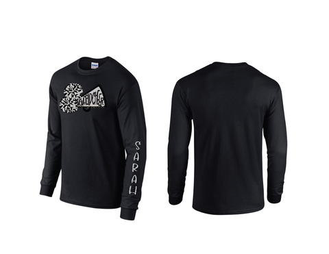 Newfield Cheer Personalized Youth Long Sleeve Tee - Newfield Cheer Logo