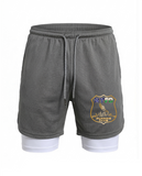 NYPD Running Club Men's Lightweight Running Shorts With Zipper Pockets