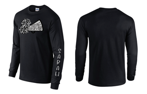 Newfield Cheer Personalized Long Sleeve Tee - Newfield Cheer Logo